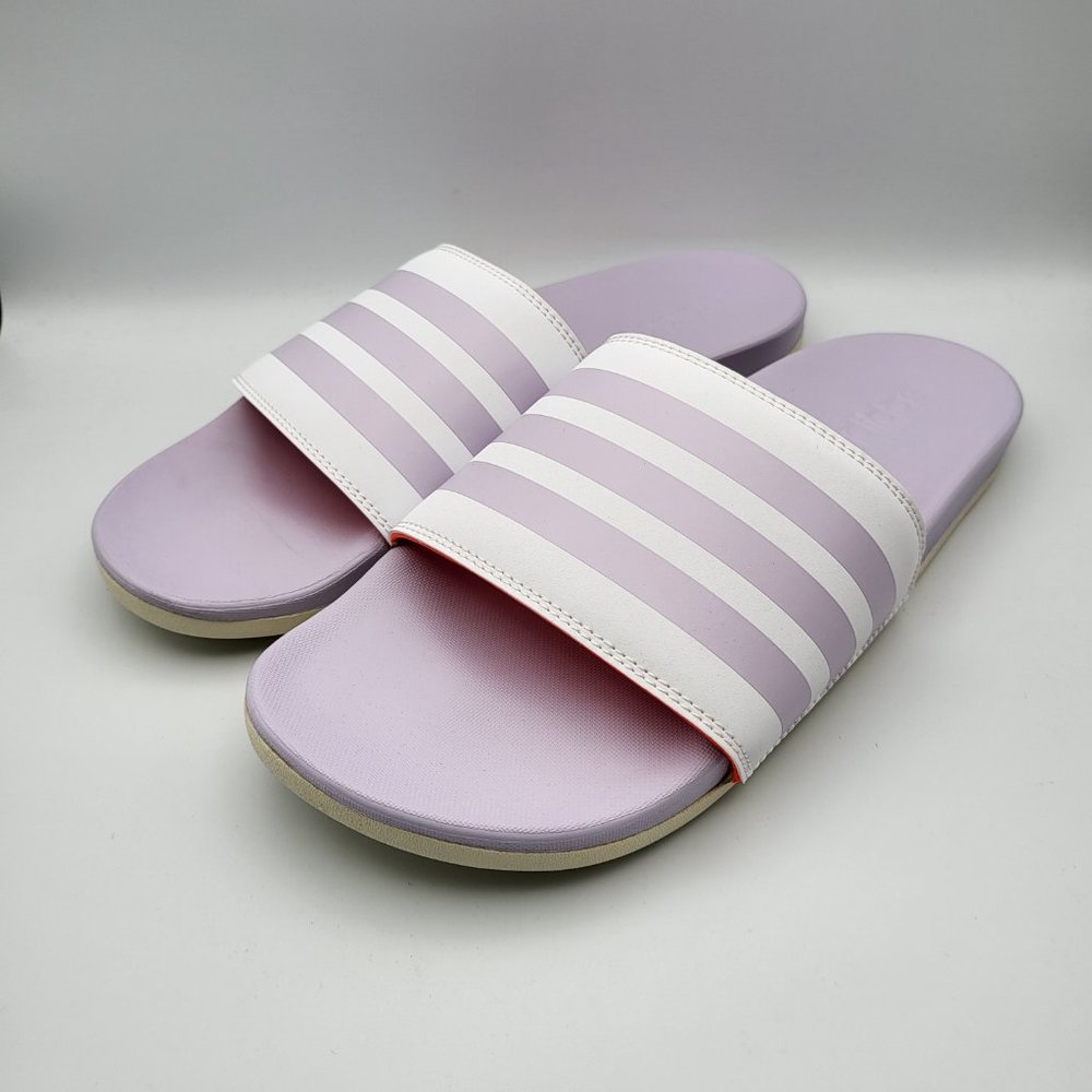 NEW Women Sz 11 Adidas Comfort Slides in Lavender GV9738